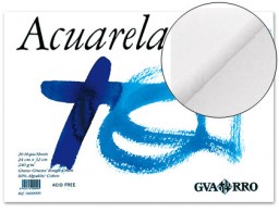 Bloc dibujo Guarro Acuarela A4+ encolado 20h 240g/m²